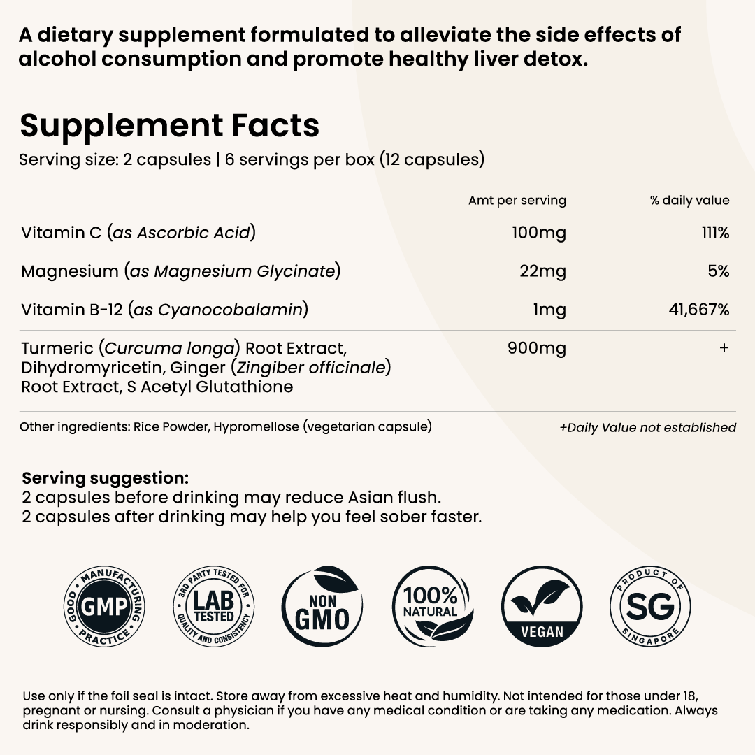 Anti-hangover supplement