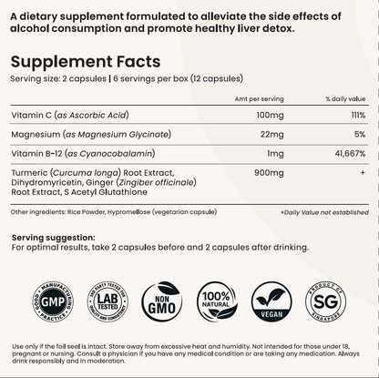 Anti-hangover supplement
